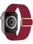 Apple Watch Seri 9 8 7 6 Se 5 4 3 2 1 38-40-41 mm (Seri 10-42MM) Uyumlu Esnek Bez Kayış 1