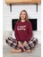 Kadın Bisiklet Yaka Bilek Manşet/lastikli 2 Iplik Cepli Kışlık Jogger Eşofman Pijama Takımı Homewear 2
