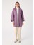 Koyu Lila-Yarasa Kollu Oversize Hırka 2