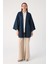 Koyu Indigo-Yarasa Kollu Oversize Hırka 2