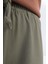 Haki-Beli Lastikli Kordonlu Pantolon 4