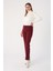 Bordo-Likralı Cigarette Pantolon 1