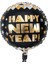 18” Yuvarlak Happy New Year Yılbaşı Yuvarlak Folyo Balonu 1