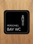 Personel Bay Wc 14 x 15 cm Tabela Levha 3