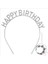 Gümüş Kristal Taşlı Happy Birthday Tacı 5