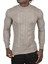 Yarım Balıkçı Yaka Çizgili Tüylenmeyen Slim Fit Triko Kazak 2505491 4