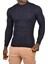Yarım Balıkçı Yaka Çizgili Tüylenmeyen Slim Fit Triko Kazak 2505491 2