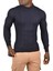 Yarım Balıkçı Yaka Çizgili Tüylenmeyen Slim Fit Triko Kazak 2505491 4