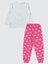 Kız Çocuk Pijama Takımı 6-9 Yaş Pembe Sıklamen 2