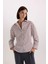 -Fall in Love Regular Fit Pijama Yaka Poplin Üst E2351AX24WN 1