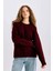 Oversize Geniş Kalıp Bisiklet Yaka Basic Düz Triko Kazak D9518AX24WN 3