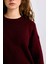 Oversize Geniş Kalıp Bisiklet Yaka Basic Düz Triko Kazak D9518AX24WN 5