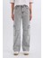 90's Wide Leg Yüksek Bel Düz Paça Uzun Jean Yıkamalı Pantolon C7324AX24WN 1