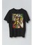 Siyah Tişört Let's Get Weird Renkli Tasarım Baskılı Unisex T-Shirt 1