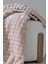 Yumuşak ve rahat 140x190 cm pudra renkli battaniye, wellsoft malzeme, düz desen 2