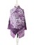 Mor Şeftali Ağacı Desen Kışlık Şal 1