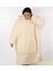 Rahat ve sıcak tutan peluş polar giyilebilir battaniye pijama, konforlu anlar için ideal 3