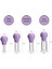 Silikon Vakumlu Abs Plastik Yüz Masaj Kupası 4'Lü Set Mor Renk 1