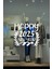 Taç Happy New Year 2025 Yazısı Yılbaşı Süslemeleri Yeni Yıl Vitrin Cam Sticker 3