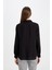 Regular Fit Basic Düz Uzun Kollu Siyah Gömlek Z6472AZ24AU 6