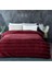 Mayer Supersoft Yumuşak Tek Kişilik Battaniye Yatak Örtüsü 150X230 cm Koyu Kırmızı Bordo 5