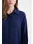 Regular Fit Basic Düz Viskon Uzun Kollu Gömlek Tunik D2613AX24AU 5