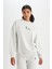 Fit NBA Los Angeles Lakers Oversize Geniş Kalıp Bisiklet Yaka Sweatshirt C8103AX24AU 3