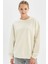 Oversize Geniş Kalıp Bisiklet Yaka Kalın Basic Düz Sweatshirt Y1346AZ24WN 1