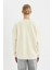 Oversize Geniş Kalıp Bisiklet Yaka Kalın Basic Düz Sweatshirt Y1346AZ24WN 5