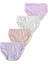 Kız Çocuk Fitilli Slip Külot Iç Çamaşır 4lü Set 3