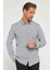Modern Slim Fit Pamuklu Kolay Ütü Armürlü Erkek Gömlek 1