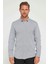 Modern Slim Fit Pamuklu Kolay Ütü Armürlü Erkek Gömlek 2