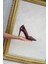 Özel Seri Klasik Stiletto Bordo Kırışık 2