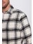 Erkek Slim Fit Dar Kesim oduncu Kareli Kışlık Gömlek 4