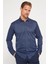 Modern Slim Fit Pamuklu Kolay Ütü Armürlü Erkek Gömlek 1