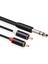Rca Kablosu 6.35MM Erkek - 2 Rca Adaptörü Y Ayırıcı Rca Kablosu -3 Metre (Yurt Dışından) 4