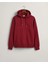 Erkek Regular Fit Kapüşonlu Logolu Sweatshirt-Bordo 5