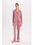 Fall in Love Pijama Takımı Regular Fit Uzun Kollu Üst Uzun Alt E1804AX24WN 1