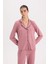 Fall in Love Pijama Takımı Regular Fit Uzun Kollu Üst Uzun Alt E1804AX24WN 3