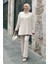 Kimono Pantolon Ikili Triko Takım 12154 Taş 1