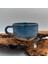 El Yapımı Stoneware Fincan , Ivna Stoneware Fincan , Mavi Kum Rengi Stoneware Fincan 1