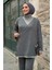 Kimono Pantolon Ikili Triko Takım 12154 Gri 4