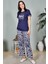 Modern Desenli Yazlık Kısa Kol Pijama Takımı Dowry 08-103 3