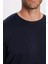 Erkek Slim Fit Bisiklet Yaka Lacivert Triko Kazak 3