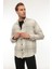 Ekru Çizgili Regular Fit Oduncu Gömleği- 2448 4