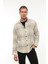 Ekru Çizgili Regular Fit Oduncu Gömleği- 2448 5