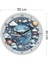 Uçak Desenli Saat Çocuk Duvar Saati Çocuk Odası Dekoratif Duvar Saati 30CM Ahşap Akar Mekanizmalı 1