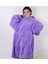 Rahat ve sıcacık peluş polar giyilebilir battaniye pijama, konforlu uyku keyfi için ideal, mor-lila. 1