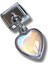 Sallantılı Pembe Hologram Heart Charm 1