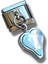 Sallantılı Hologram Ice Blue Middle Kalp Charm 1